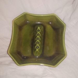 Mid Century Modern Ceramic Ashtray by Sequoia Ware 8" x 8"